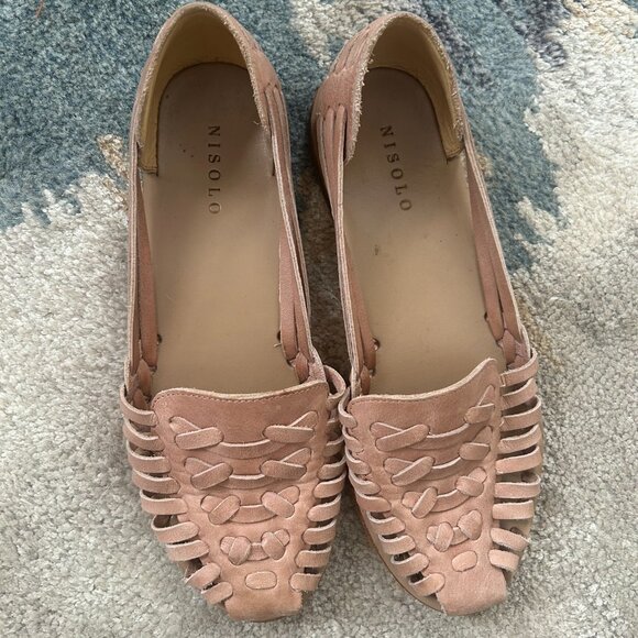 Nisolo Huarache Sandal in Desert Rose - Picture 2 of 4